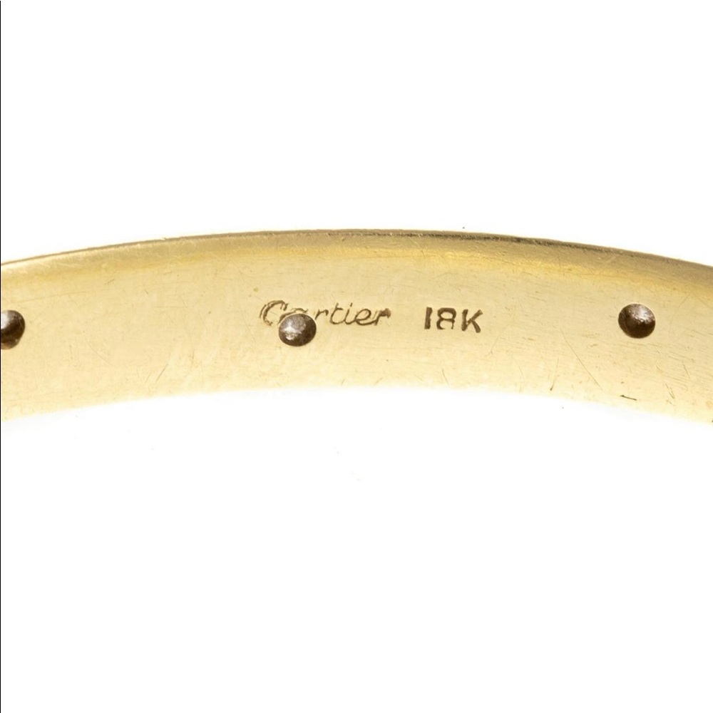 Vintage rare Cartier 18KT & Diamond Bangle!